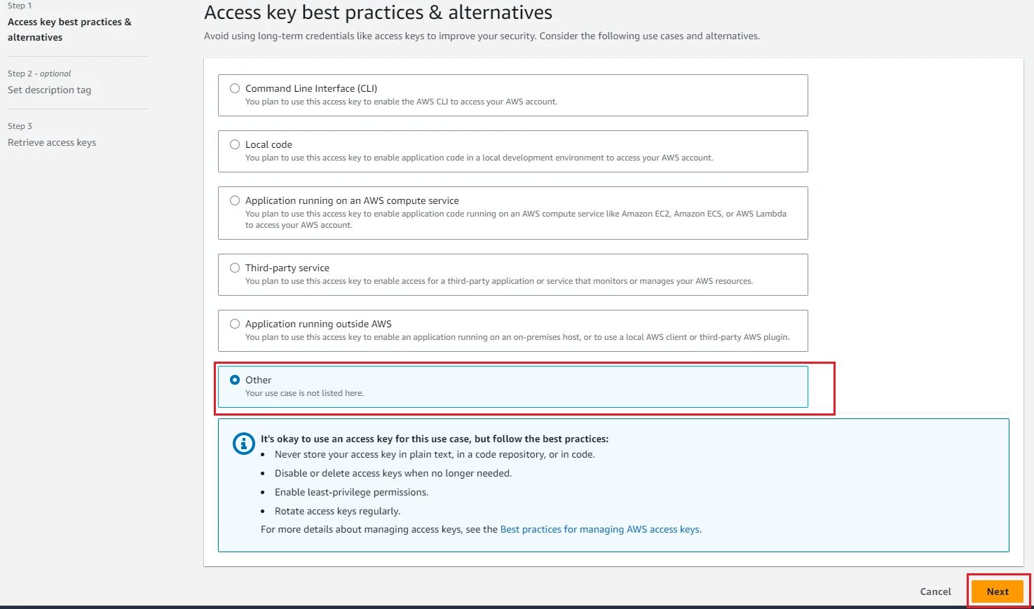 Six use cases and the one to pick is the last, Other